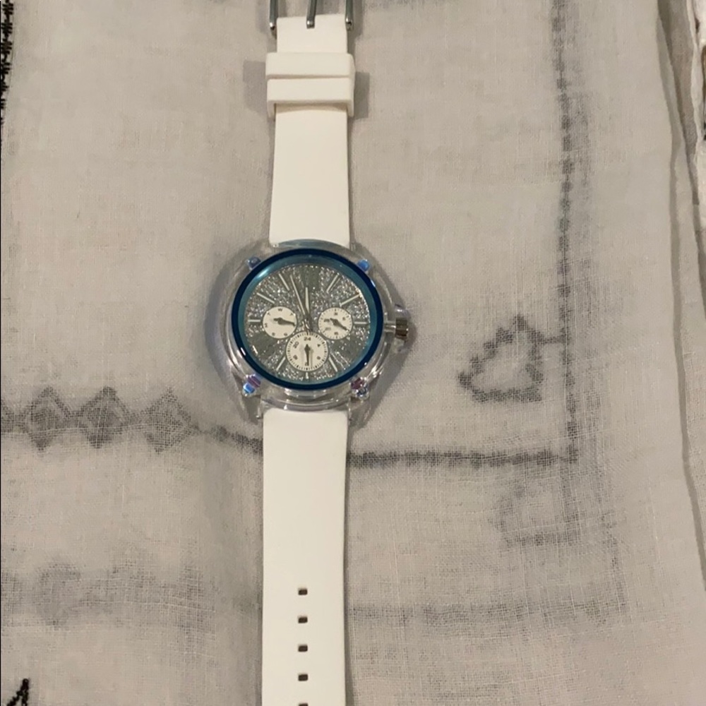 Michael Kors White Crystal Watch